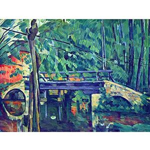 Wee Blue Coo Paul Cezanne Bridge Forest Old Master Painting Art Print Poster Wall Decor 12X16 Inch Wee Blue Coo Paul Cezanne Bridge Forest Old Master Painting Art Print Poster Wall Decor 12X16 Inch