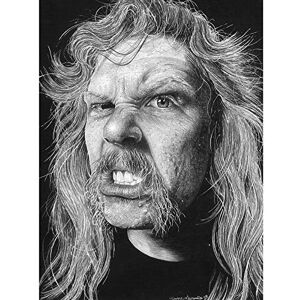Wee Blue Coo James Hetfield Heavy Metal Wayne Maguire Unframed Art Print Poster Wall Decor 12X16 Inch Wee Blue Coo James Hetfield Heavy Metal Wayne Maguire Unframed Art Print Poster Wall Decor 12X16 Inch