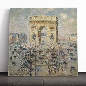 Big Box Art Canvas Print Wall Art Gustave Loiseau The Place De L'Etoile (1) Mounted & Stretched Box Frame Picture Home Decor for Kitchen, Living Room, Bedroom, Hallway, Muli-Colour, 14x14 Inch Big Box Art Canvas Print Wall Art Gustave Loiseau The Place De L'Etoile (1) Mounted & Stretched Box Frame Picture Home Decor for Kitchen, Living Room, Bedroom, Hallway, Muli-Colour, 14x14 Inch