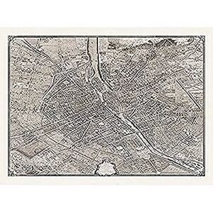 Fine Art Prints Bretez Lucas Turgot 1736 Paris City France Map Unframed Wall Art Print Poster Home Decor Premium Fine Art Prints Bretez Lucas Turgot 1736 Paris City France Map Unframed Wall Art Print Poster Home Decor Premium