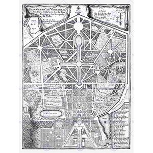 Wee Blue Coo Map Antique Palace Plan De Fer Versailles Park Gardens Wall Art Print Wee Blue Coo Map Antique Palace Plan De Fer Versailles Park Gardens Wall Art Print