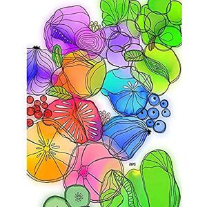 Artery8 Fruits Vegetables Colourful Watercolour Painting Unframed Wall Art Print Poster Home Decor Premium Artery8 Fruits Vegetables Colourful Watercolour Painting Unframed Wall Art Print Poster Home Decor Premium