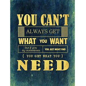 Wee Blue Coo You Can't Always Get What Want Need Lyric Quote Typography Blue Art Print Poster Wall Decor 12X16 Inch Wee Blue Coo You Can't Always Get What Want Need Lyric Quote Typography Blue Art Print Poster Wall Decor 12X16 Inch