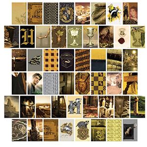 CON*QUEST Conquest Journals Harry Potter Hufflepuff Wall Collage Kit, 4"x6" Official Art Prints From The Wizarding World CON*QUEST Conquest Journals Harry Potter Hufflepuff Wall Collage Kit, 4"x6" Official Art Prints From The Wizarding World