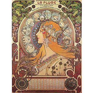 Wee Blue Coo Alphonse Mucha Nouveau Old Master Painting Art Print Poster Wall Decor 12X16 Inch Wee Blue Coo Alphonse Mucha Nouveau Old Master Painting Art Print Poster Wall Decor 12X16 Inch