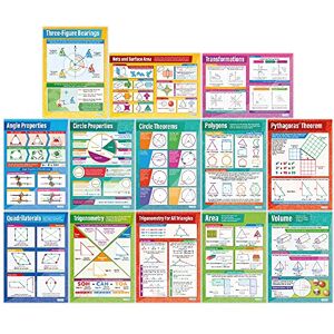 Daydream Education Geometry and Measures Posters Set of 13 Maths Charts Gloss Paper measuring 594 mm x 850 mm (A1) Math Charts for the Classroom Education Posters Daydream Education Geometry and Measures Posters Set of 13 Maths Charts Gloss Paper measuring 594 mm x 850 mm (A1) Math Charts for the Classroom Education Posters
