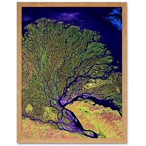Fine Art Prints Landsat Satellite Lena River Delta Photo Art Print Framed Poster Wall Decor 12x16 inch Fine Art Prints Landsat Satellite Lena River Delta Photo Art Print Framed Poster Wall Decor 12x16 inch