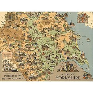 Artery8 Map Clark 1949 Yorkshire England British Railways Unframed Wall Art Print Poster Home Decor Premium Artery8 Map Clark 1949 Yorkshire England British Railways Unframed Wall Art Print Poster Home Decor Premium