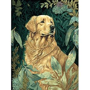 Artery8 Golden Retriever Dog in Nature Modern Watercolour Illustration Large Wall Art Poster Print Thick Paper 18X24 Inch Artery8 Golden Retriever Dog in Nature Modern Watercolour Illustration Large Wall Art Poster Print Thick Paper 18X24 Inch