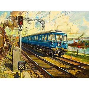 Wee Blue Coo Painting Railway Engine Train Glasgow Helensborough Line UK Art Print Poster Wall Decor 12X16 Inch Wee Blue Coo Painting Railway Engine Train Glasgow Helensborough Line UK Art Print Poster Wall Decor 12X16 Inch