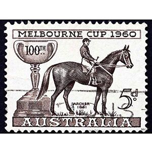 Wee Blue Coo Postage Stamp Australia Vintage Melbourne Cup Archer Art Print Poster Wall Decor 12X16 Inch Wee Blue Coo Postage Stamp Australia Vintage Melbourne Cup Archer Art Print Poster Wall Decor 12X16 Inch