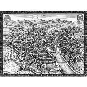 Wee Blue Coo Map Antique City Plan Paris France Art Print Poster Wall Decor 12X16 Inch Wee Blue Coo Map Antique City Plan Paris France Art Print Poster Wall Decor 12X16 Inch
