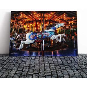 Big Box Art Carousel Fairground Horse (1) Canvas Print Gallery Wrapped 30mm Frame Wall Art 30x20 inches Ready to Hang Modern Animals Picture Living Room Bedroom Lounge Office Big Box Art Carousel Fairground Horse (1) Canvas Print Gallery Wrapped 30mm Frame Wall Art 30x20 inches Ready to Hang Modern Animals Picture Living Room Bedroom Lounge Office