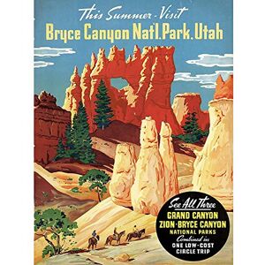 Wee Blue Coo Travel Tourism Bryce Canyon Rock Bridge Utah USA Art Print Poster Wall Decor 12X16 Inch Wee Blue Coo Travel Tourism Bryce Canyon Rock Bridge Utah USA Art Print Poster Wall Decor 12X16 Inch