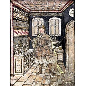 Wee Blue Coo Painting Portrait Chemist Apothecary Shop Pharmacy Art Print Poster Wall Decor 12X16 Inch Wee Blue Coo Painting Portrait Chemist Apothecary Shop Pharmacy Art Print Poster Wall Decor 12X16 Inch