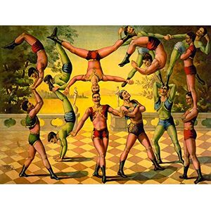 Wee Blue Coo Painting Portrait Thirteen Acrobats Circus Performer Weird Art Print Poster Wall Decor 12X16 Inch Wee Blue Coo Painting Portrait Thirteen Acrobats Circus Performer Weird Art Print Poster Wall Decor 12X16 Inch
