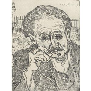 Artery8 Vincent Van Gogh Portrait Dr Gachet Illustration Extra Large XL Wall Art Poster Print Artery8 Vincent Van Gogh Portrait Dr Gachet Illustration Extra Large XL Wall Art Poster Print