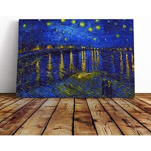 Big Box Art Canvas Print Wall Art Vincent Van Gogh Starry Night Rhone Mounted & Stretched Box Frame Picture Home Decor for Kitchen, Living Room, Bedroom, Hallway, Multi-Colour, 24x16 Inch Big Box Art Canvas Print Wall Art Vincent Van Gogh Starry Night Rhone Mounted & Stretched Box Frame Picture Home Decor for Kitchen, Living Room, Bedroom, Hallway, Multi-Colour, 24x16 Inch