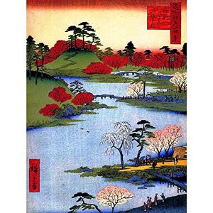 Wee Blue Coo Painting Japanese Woodblock Colourful Trees River Art Print Poster Wall Decor 12X16 Inch Wee Blue Coo Painting Japanese Woodblock Colourful Trees River Art Print Poster Wall Decor 12X16 Inch