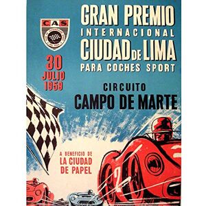 Wee Blue Coo Advert Race Sport Car Gran Premio Peru Gp 1959 Lima Art Print Poster Wall Decor 12X16 Inch Wee Blue Coo Advert Race Sport Car Gran Premio Peru Gp 1959 Lima Art Print Poster Wall Decor 12X16 Inch