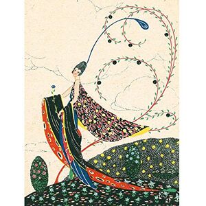 Wee Blue Coo Painting Woman Peacock Pattern Deco Postcard Longley Art Print Poster Wall Decor 12X16 Inch Wee Blue Coo Painting Woman Peacock Pattern Deco Postcard Longley Art Print Poster Wall Decor 12X16 Inch