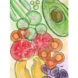 Artery8 Vegetables Fruits Colourful Watercolour Painting Unframed Wall Art Print Poster Home Decor Premium Artery8 Vegetables Fruits Colourful Watercolour Painting Unframed Wall Art Print Poster Home Decor Premium