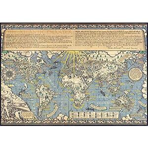 Artery8 Map Gill 1942 Time Tide Atlantic Charter Art Print Canvas Premium Wall Decor Poster Mural Artery8 Map Gill 1942 Time Tide Atlantic Charter Art Print Canvas Premium Wall Decor Poster Mural