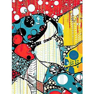 Artery8 Abstract Geometric Rain Patterns and Bubbles Bright Colourful Acrylic Painting Pop Art Halftone Large Wall Art Poster Print Thick Paper 18X24 Inch Artery8 Abstract Geometric Rain Patterns and Bubbles Bright Colourful Acrylic Painting Pop Art Halftone Large Wall Art Poster Print Thick Paper 18X24 Inch