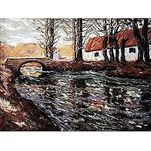 Fine Art Prints Lawson River Landscape Bridge House Painting Unframed Wall Art Print Poster Home Decor Premium Fine Art Prints Lawson River Landscape Bridge House Painting Unframed Wall Art Print Poster Home Decor Premium