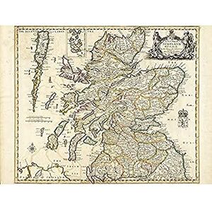 Fine Art Prints Greene 1689 Map Scotland Roads Counties Art Print Canvas Premium Wall Decor Poster Mural Fine Art Prints Greene 1689 Map Scotland Roads Counties Art Print Canvas Premium Wall Decor Poster Mural