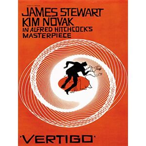 Wee Blue Coo MOVIE FILM VERTIGO 1958 USA SAUL BASS JAMES STEWART HITCHCOCKS NEW FINE ART PRINT POSTER PICTURE 30x40 CMS CC3364 Wee Blue Coo MOVIE FILM VERTIGO 1958 USA SAUL BASS JAMES STEWART HITCHCOCKS NEW FINE ART PRINT POSTER PICTURE 30x40 CMS CC3364