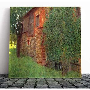 Big Box Art Canvas Print Wall Art Gustav Klimt House in a Field Mounted and Stretched Box Frame Picture Home Decor for Kitchen, Living, Dining Room, Bedroom, Hallway, Multi-Colour, 20x20 Inch Big Box Art Canvas Print Wall Art Gustav Klimt House in a Field Mounted and Stretched Box Frame Picture Home Decor for Kitchen, Living, Dining Room, Bedroom, Hallway, Multi-Colour, 20x20 Inch
