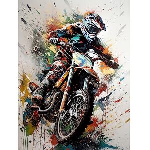 Artery8 Motocross Racer Paint Splat Action Shot Portrait Unframed Wall Art Print Poster Home Decor Premium Artery8 Motocross Racer Paint Splat Action Shot Portrait Unframed Wall Art Print Poster Home Decor Premium