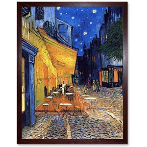 Wee Blue Coo Vincent Van Gogh Cafe Terrace Place Du Forum Arles 1888 Art Print Framed Poster Wall Decor 12X16 Inch Wee Blue Coo Vincent Van Gogh Cafe Terrace Place Du Forum Arles 1888 Art Print Framed Poster Wall Decor 12X16 Inch