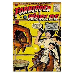 Wee Blue Coo Super Hero Acg Book Forbidden Worlds Comic Picture Wall Art Print Wee Blue Coo Super Hero Acg Book Forbidden Worlds Comic Picture Wall Art Print