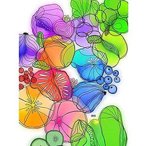 Artery8 Fruits Vegetables Colourful Watercolour Painting Art Print Canvas Premium Wall Decor Poster Mural Artery8 Fruits Vegetables Colourful Watercolour Painting Art Print Canvas Premium Wall Decor Poster Mural