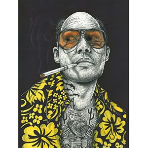 Wee Blue Coo Wayne Maguire Tattooed Fear & Loathing Hunter Inked Ikon Canvas Art Print Wee Blue Coo Wayne Maguire Tattooed Fear & Loathing Hunter Inked Ikon Canvas Art Print