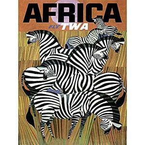 Wee Blue Coo Africa Travel TWA Airline Zebra Unframed Wall Art Print Poster Home Decor Premium Wee Blue Coo Africa Travel TWA Airline Zebra Unframed Wall Art Print Poster Home Decor Premium