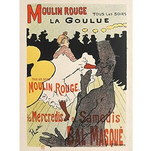 Artery8 Toulouse-Lautrec Dancer La Goulue Moulin Rouge Advert Large Wall Art Poster Print Thick Paper 18X24 Inch Artery8 Toulouse-Lautrec Dancer La Goulue Moulin Rouge Advert Large Wall Art Poster Print Thick Paper 18X24 Inch
