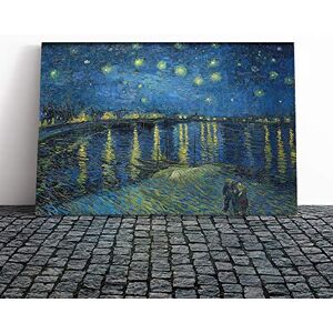 Big Box Art Canvas Print Wall Art Vincent Van Gogh Starry Night Over The Rhone Mounted & Stretched Box Frame Picture Home Decor for Kitchen, Living Room, Bedroom, Hallway, Multi-Colour, 24x16 Inch Big Box Art Canvas Print Wall Art Vincent Van Gogh Starry Night Over The Rhone Mounted & Stretched Box Frame Picture Home Decor for Kitchen, Living Room, Bedroom, Hallway, Multi-Colour, 24x16 Inch