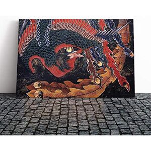 Big Box Art Canvas Print Wall Hokusai Phoenix Katsushika HokusaiJapanese Oriental Art Mounted & Stretched Framed Picture Home Decor for Kitchen, Living Room, Bedroom, Multi-Colour, 20x14 Inch Big Box Art Canvas Print Wall Hokusai Phoenix Katsushika HokusaiJapanese Oriental Art Mounted & Stretched Framed Picture Home Decor for Kitchen, Living Room, Bedroom, Multi-Colour, 20x14 Inch