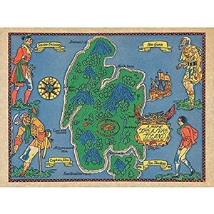 Artery8 Map Stuart 1960 Stevensons Treasure Island Unframed Wall Art Print Poster Home Decor Premium Artery8 Map Stuart 1960 Stevensons Treasure Island Unframed Wall Art Print Poster Home Decor Premium