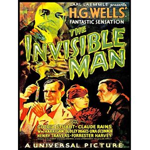 Wee Blue Coo Movie Film Invisible Man Hg Wells Classic Horror Sci Fi USA Art Print Poster Wall Decor 12X16 Inch Wee Blue Coo Movie Film Invisible Man Hg Wells Classic Horror Sci Fi USA Art Print Poster Wall Decor 12X16 Inch