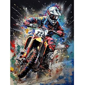 Artery8 Motocross Race Action Shot Extreme Sport Painting Extra Large XL Wall Art Poster Print Artery8 Motocross Race Action Shot Extreme Sport Painting Extra Large XL Wall Art Poster Print