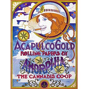 Wee Blue Coo Advert Acapulco Gold Rolling Papers Amorphia Cannabis USA Sixties Art Print Poster Wall Decor 12X16 Inch Wee Blue Coo Advert Acapulco Gold Rolling Papers Amorphia Cannabis USA Sixties Art Print Poster Wall Decor 12X16 Inch
