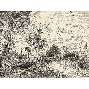 Artery8 David Lucas Milford Bridge 1826 Painting Unframed Wall Art Print Poster Home Decor Premium Artery8 David Lucas Milford Bridge 1826 Painting Unframed Wall Art Print Poster Home Decor Premium