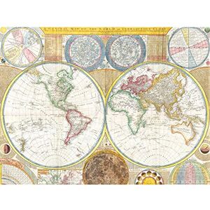 Fine Art Prints Map Dunn 1794 World Hemispheres Globe Earth Chart Premium Wall Art Canvas Print 18X24 Inch Fine Art Prints Map Dunn 1794 World Hemispheres Globe Earth Chart Premium Wall Art Canvas Print 18X24 Inch