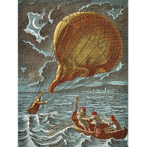 Fine Art Prints Romanet Early Balloon Flight Arban's Rescue Fishermen 1846 Premium Wall Art Canvas Print 45,7 x 61 cm Fine Art Prints Romanet Early Balloon Flight Arban's Rescue Fishermen 1846 Premium Wall Art Canvas Print 45,7 x 61 cm
