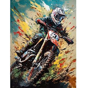 Artery8 Motocross Race Sport Driver Action Shot Painting Unframed Wall Art Print Poster Home Decor Premium Artery8 Motocross Race Sport Driver Action Shot Painting Unframed Wall Art Print Poster Home Decor Premium