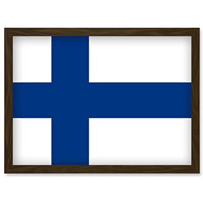 Artery8 - Finland Flag Poster - Framed - A4 - Poster Artery8 - Finland Flag Poster - Framed - A4 - Poster